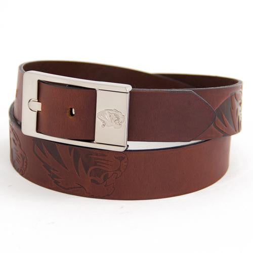 Missouri Tigers NCAA Brandish Leather Belt Size 38