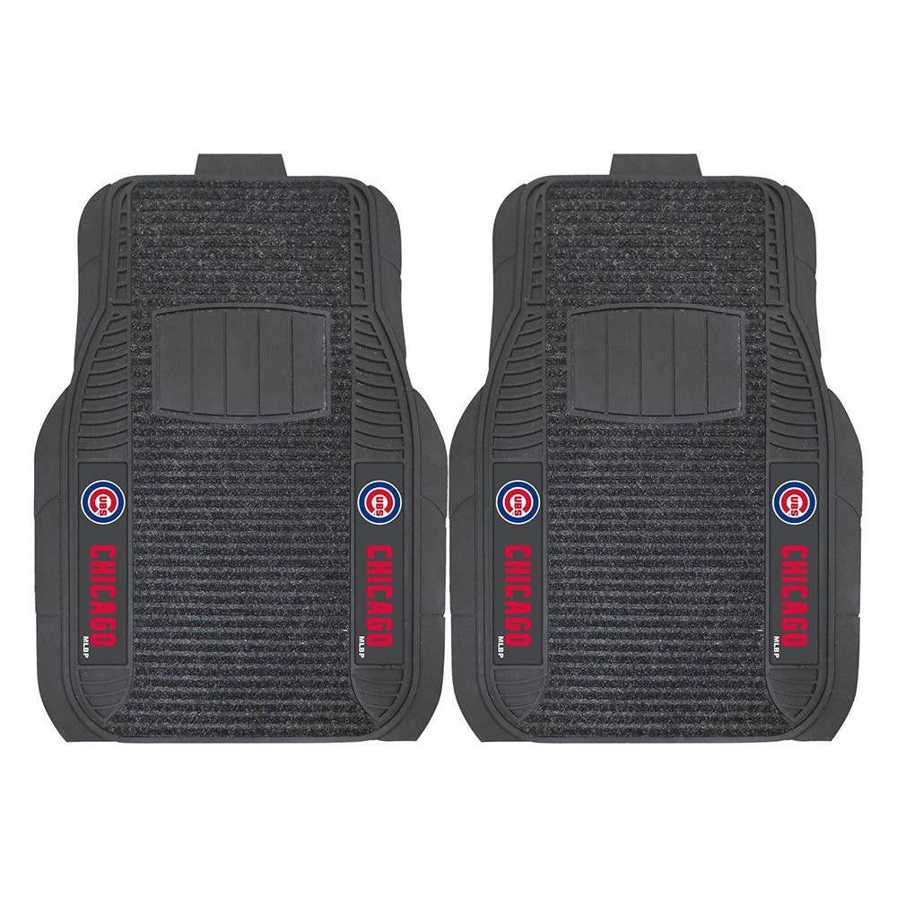 Chicago Cubs MLB Deluxe 2-Piece Vinyl Car Mats (20x27)