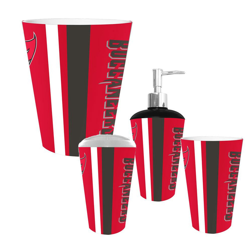 Tampa Bay Buccaneers NFL Complete Bathroom Accessories 4pc Set