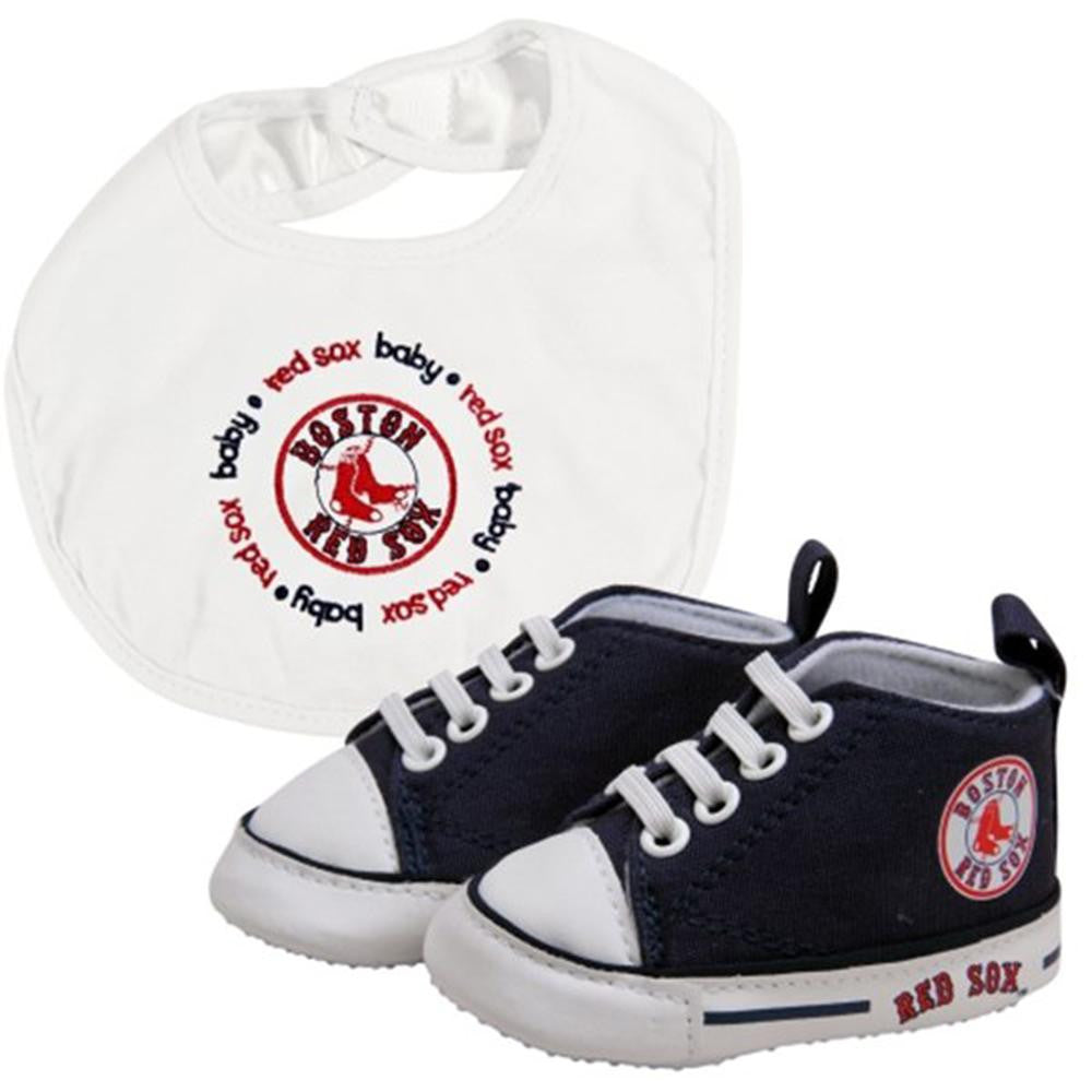 Boston Red Sox MLB Infant Bib and Shoe Gift Set