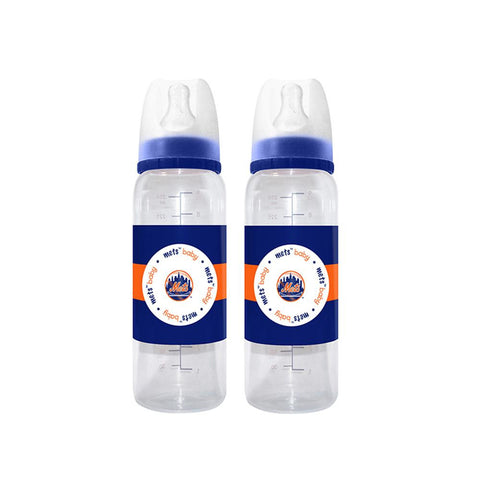 New York Mets MLB 9-Ounce Baby Bottle (2 Pack)