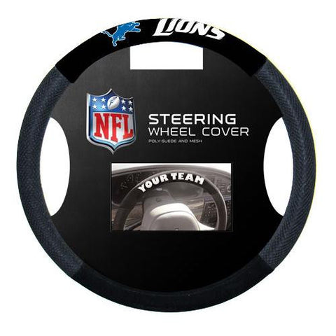 Detroit Lions NFL Poly-Suede Steering Wheel Cover