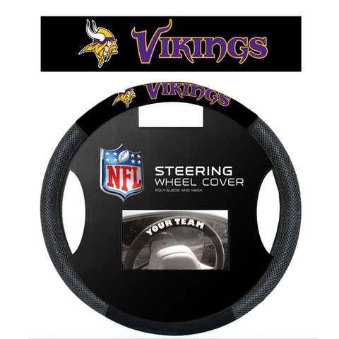 Minnesota Vikings NFL Poly-Suede Steering Wheel Cover