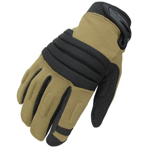 Stryker Padded Knuckle Glove Color- Coyote-Black