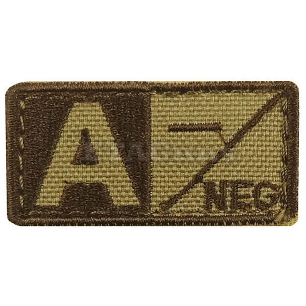 A Blood Type Patch Negative (6 Pack) Color- Tan-Brown