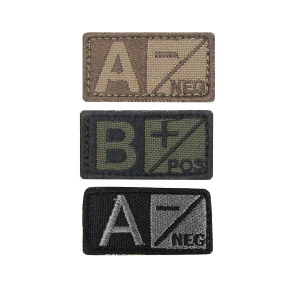 O Blood Type Patch Negative (6 Pack) Color- Foliage-Black