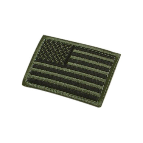 US Flag Patch Color- OD Green (6 Pack)