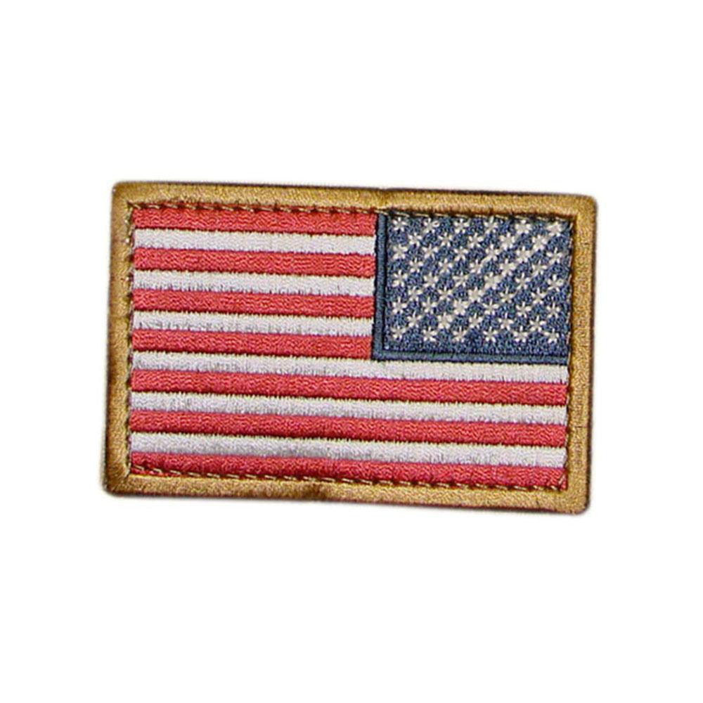 US Flag Patch Reverse Color- RWB (6 Pack)