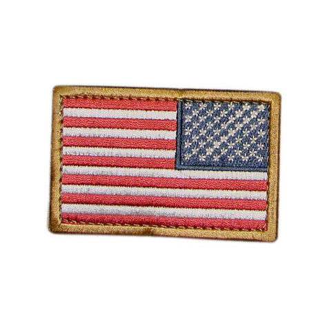 US Flag Patch Reverse Color- RWB (6 Pack)