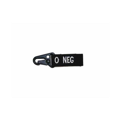 Blood Type Key Chain (O Positive) Color- Black