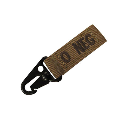 Blood Type Key Chain (O Positive) Color- Tan