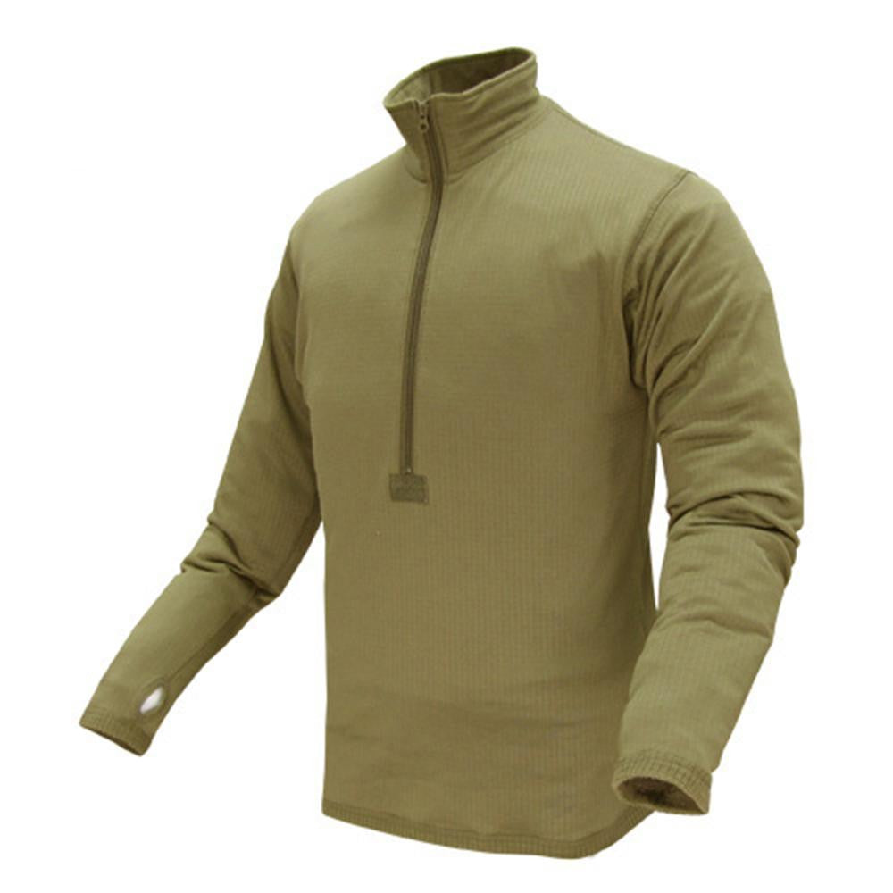 Base II Zip Pullover Color- Tan