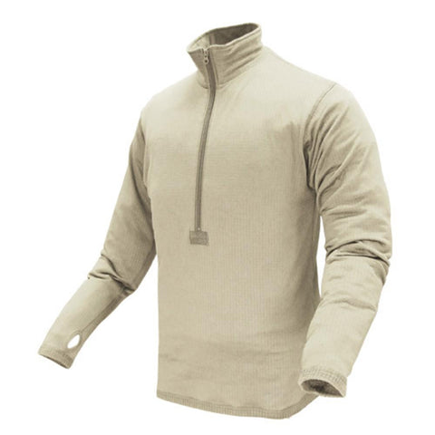 Base II Zip Pullover Color- Sand