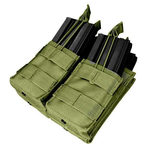 Double Stacker M4 Magazine Pouch (Hold 4 Mags) Color: OD Green