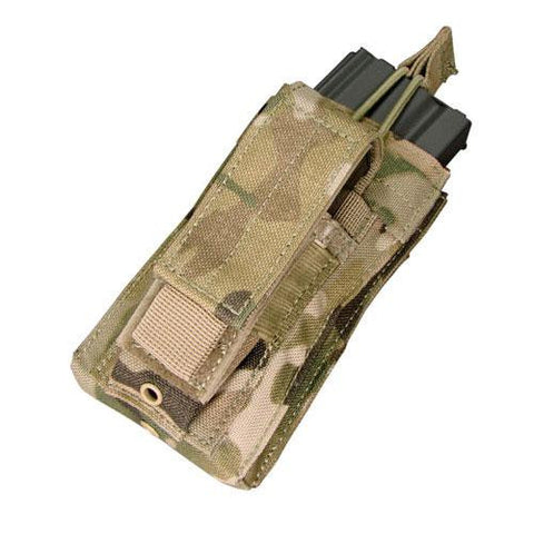 Kangaroo Magazine Pouch holds (1) M4-M16 Mag, (1) Pistol Mag - Color: Multicam