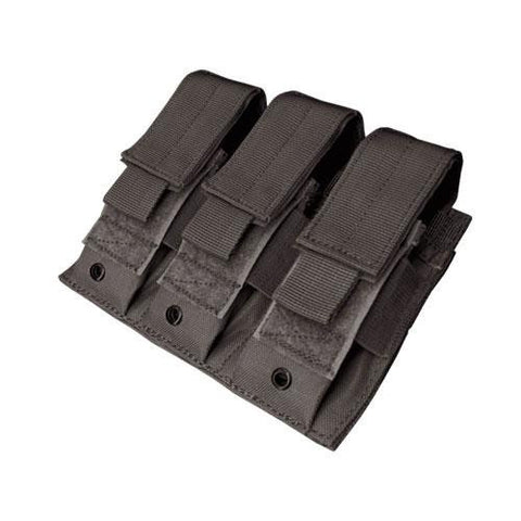 Triple Pistol Magzine Pouch - Color: Black