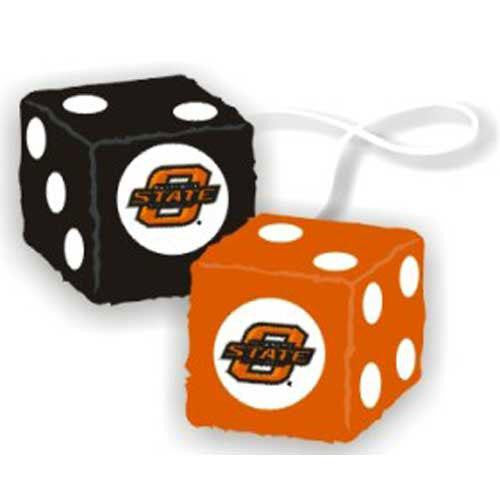 Oklahoma State Cowboys NCAA 3 Car Fuzzy Dice