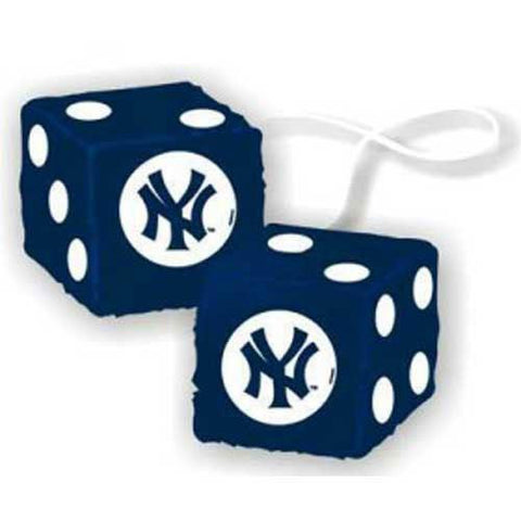 New York Yankees MLB 3 Car Fuzzy Dice