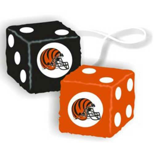 Cincinnati Bengals NFL 3 Car Fuzzy Dice