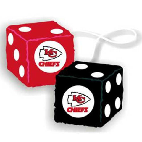 Kansas City Chiefs NFL 3 Car Fuzzy Dice