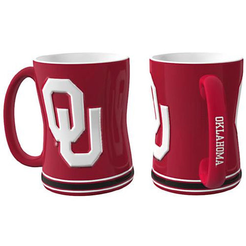 Oklahoma Sooners NCAA Coffee Mug - 15oz Sculpted (Single Mug)