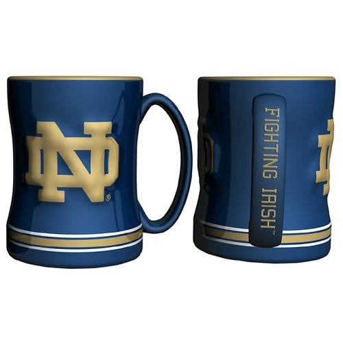 Notre Dame Fighting Irish NCAA Coffee Mug - 15oz Sculpted (Single Mug)