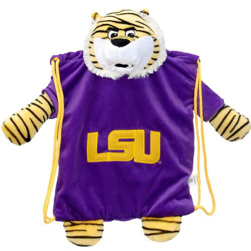 LSU Tigers NCAA Plush Mascot Backpack Pal