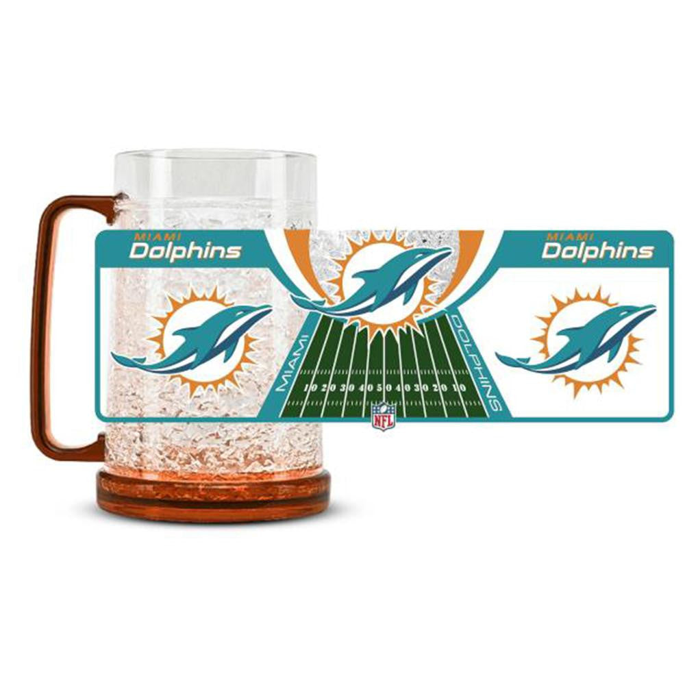 Miami Dolphins NFL Crystal Freezer Mug