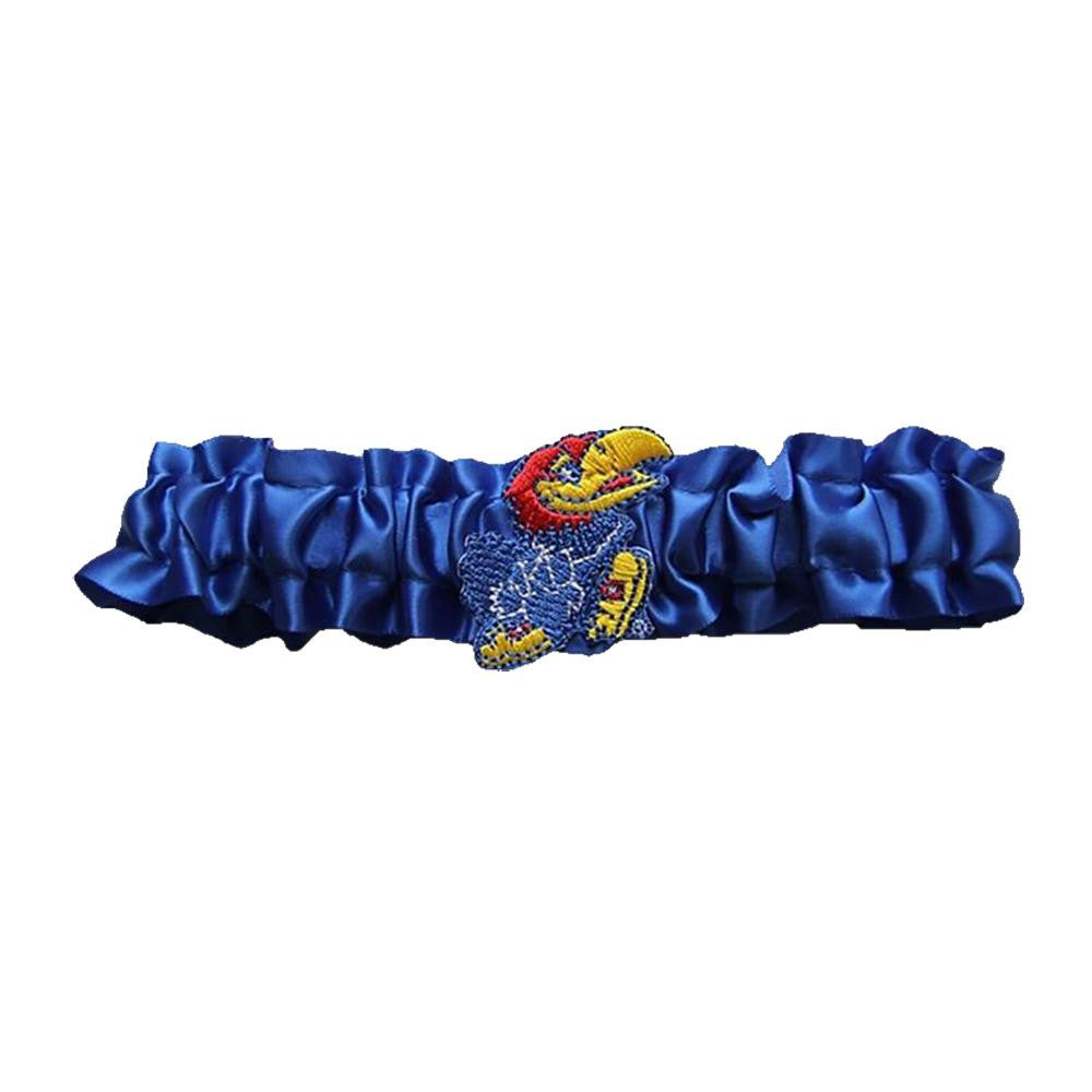 Kansas Jayhawks NCAA Dainty Satin Garter (Royal Blue)