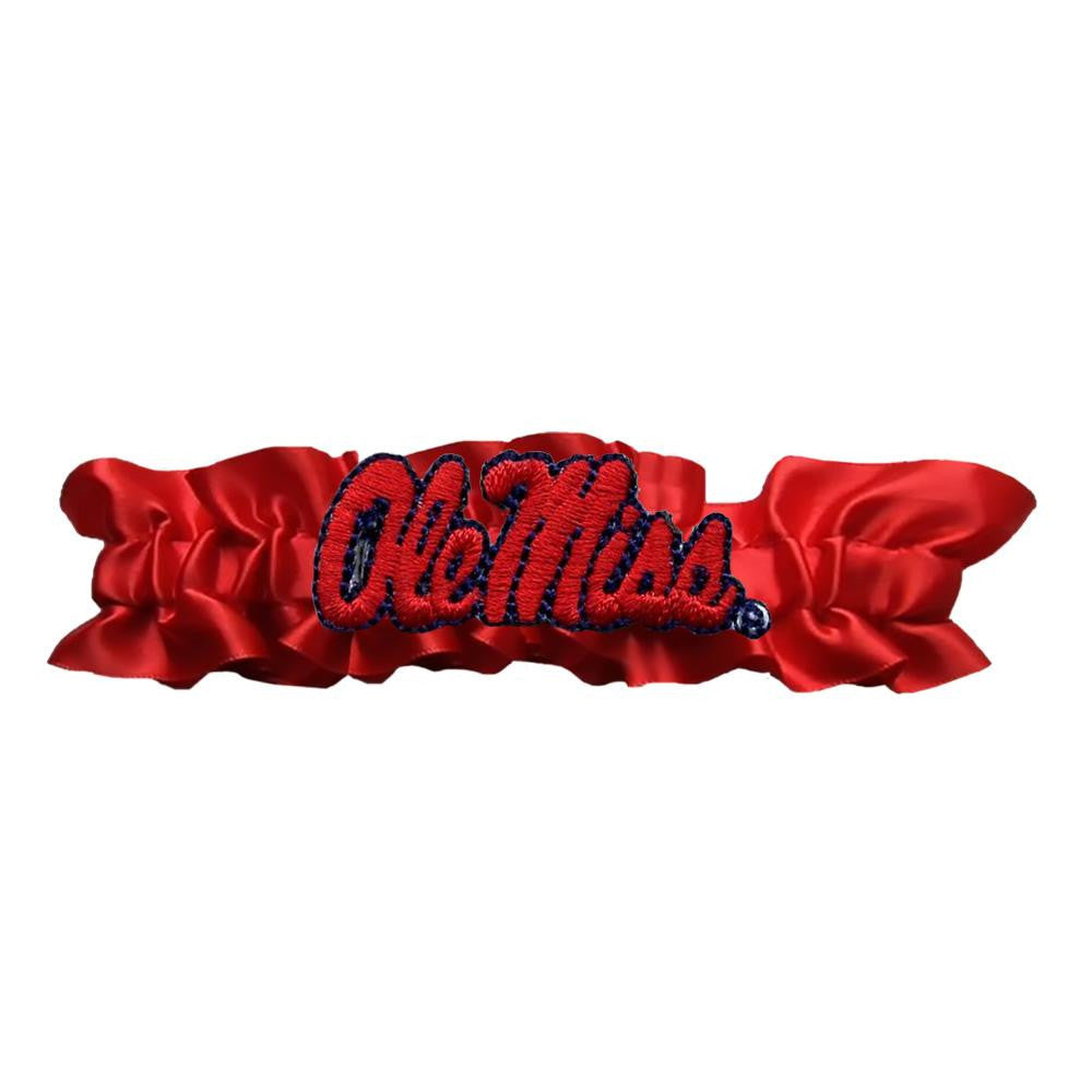 Mississippi Rebels NCAA Dainty Satin Garter (Red)