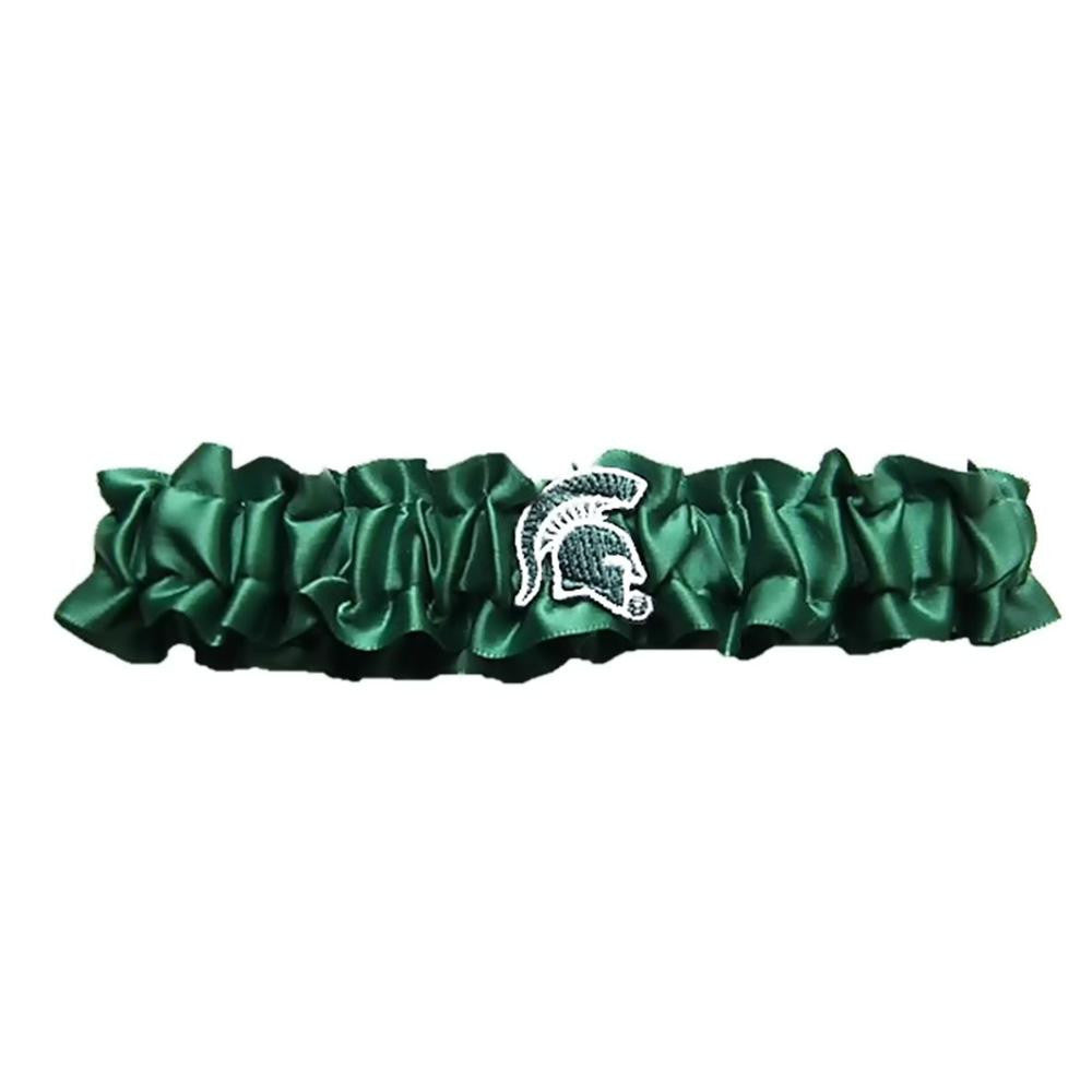 Michigan State Spartans NCAA Dainty Satin Garter (Green)