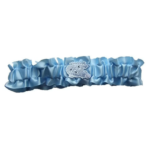 North Carolina Tar Heels NCAA Dainty Satin Garter (Baby Blue)