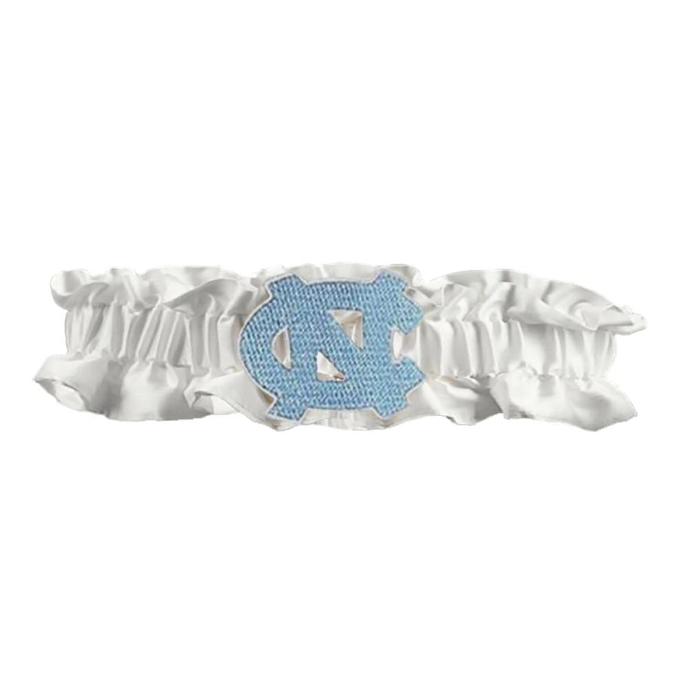 North Carolina Tar Heels NCAA Dainty Satin Garter (White)