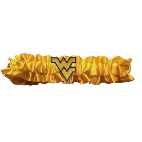 West Virginia Mountaineers NCAA Dainty Satin Garter (Yellow)