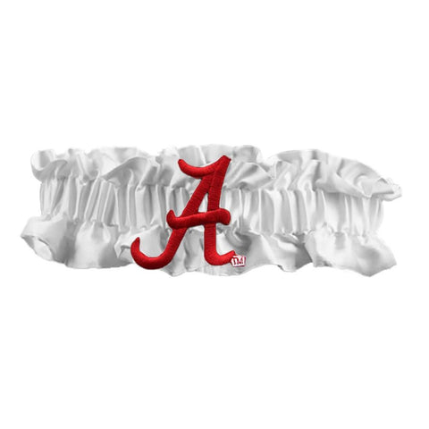 Alabama Crimson Tide NCAA Satin Garter (White)