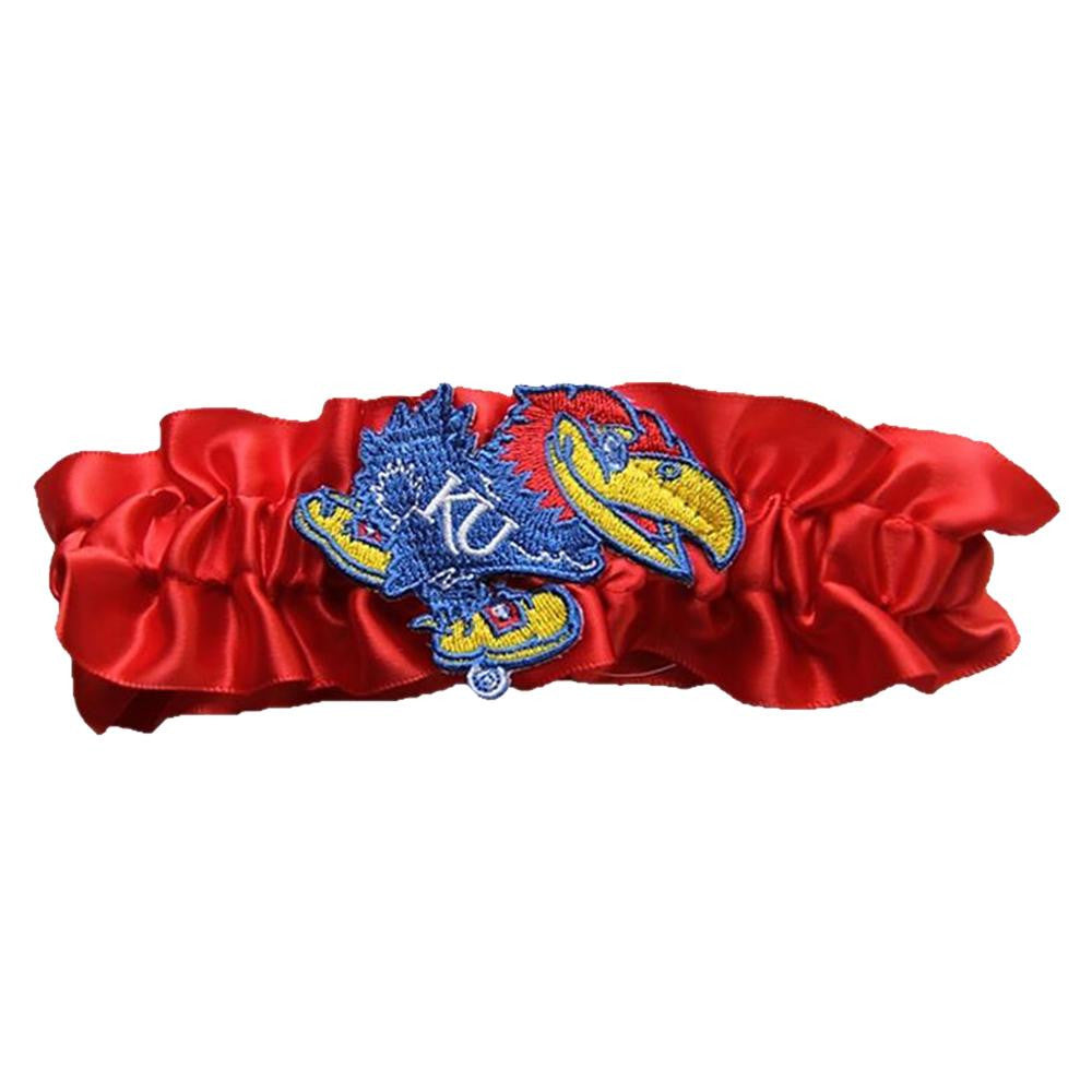 Kansas Jayhawks NCAA Satin Garter (Red)