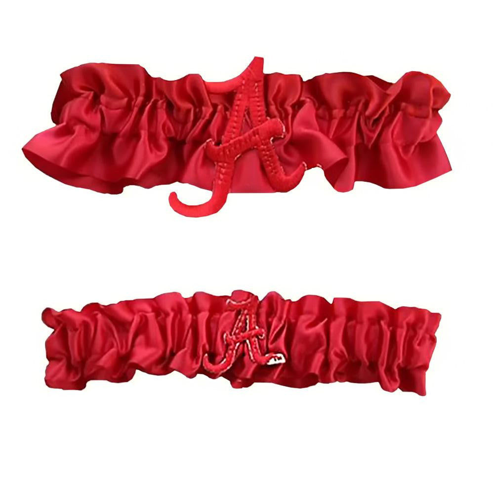 Alabama Crimson Tide NCAA Garter Set One to Keep One to Throw (Red-Red)