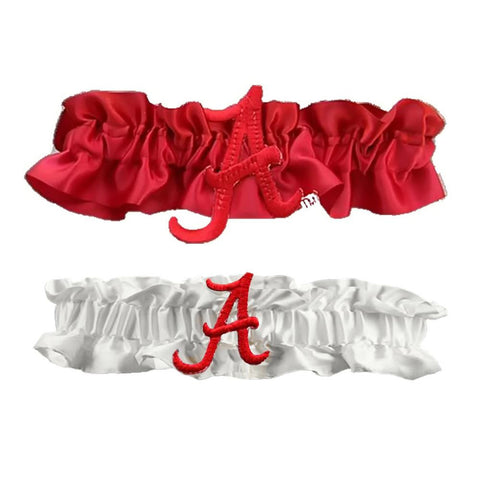 Alabama Crimson Tide NCAA Garter Set One to Keep One to Throw (Red-White)