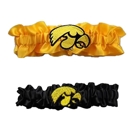 Iowa Hawkeyes NCAA Garter Set One to Keep One to Throw (Yellow-Black)