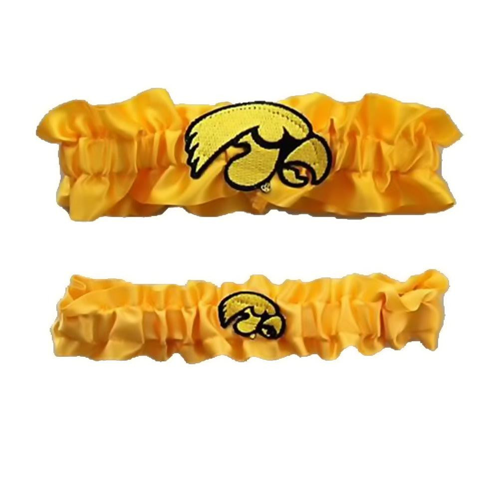 Iowa Hawkeyes NCAA Garter Set One to Keep One to Throw (Yellow-Yellow)