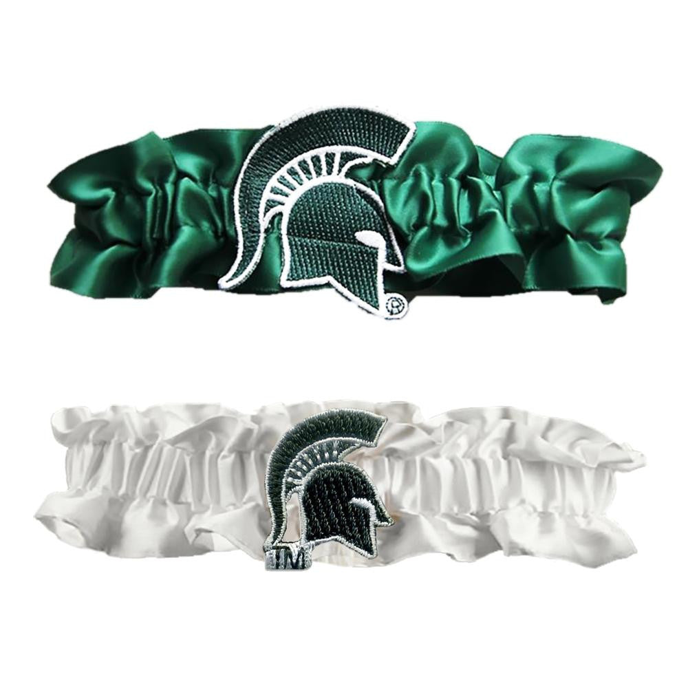 Michigan State Spartans NCAA Garter Set One to Keep One to Throw (Green-White)