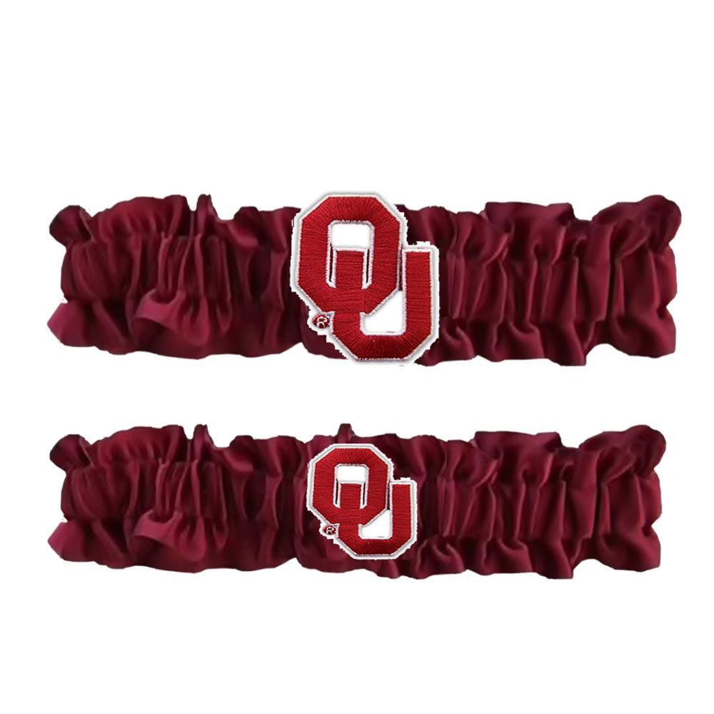 Oklahoma Sooners NCAA Garter Set One to Keep One to Throw (Maroon-Maroon)