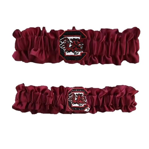 South Carolina Gamecocks NCAA Garter Set One to Keep One to Throw (Maroon-Maroon)