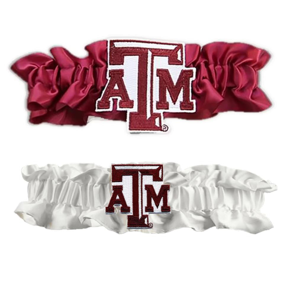 Texas A&M Aggies NCAA Garter Set One to Keep One to Throw (Maroon-White)