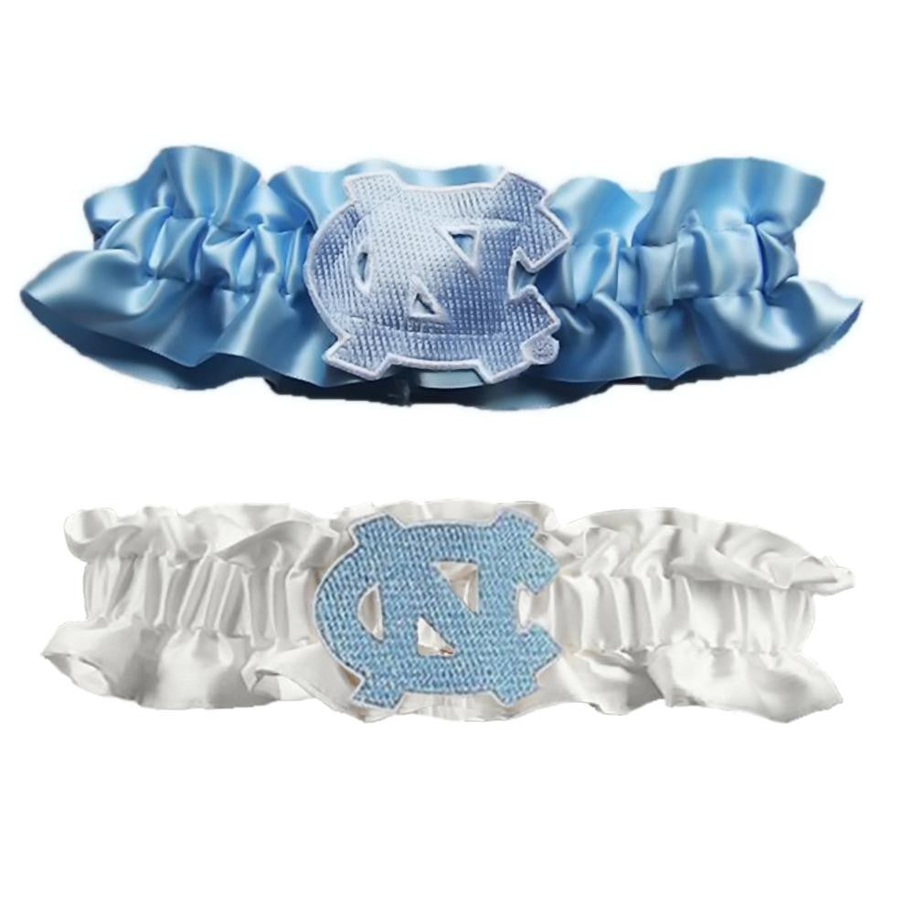 North Carolina Tar Heels NCAA Garter Set One to Keep One to Throw (Baby Blue-White)