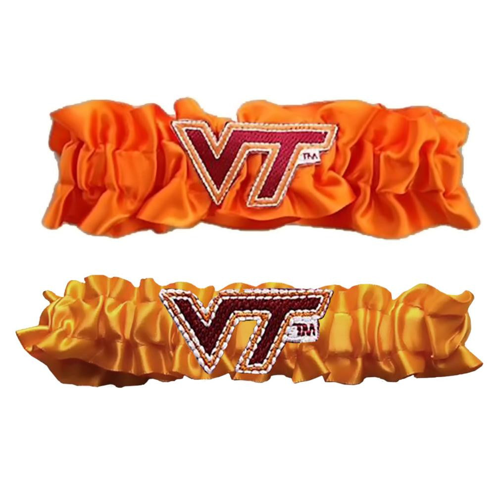 Virginia Tech Hokies NCAA Garter Set One to Keep One to Throw (Orange-Orange)