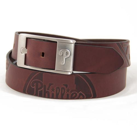 Philadelphia Phillies MLB Men's Embossed Leather Belt