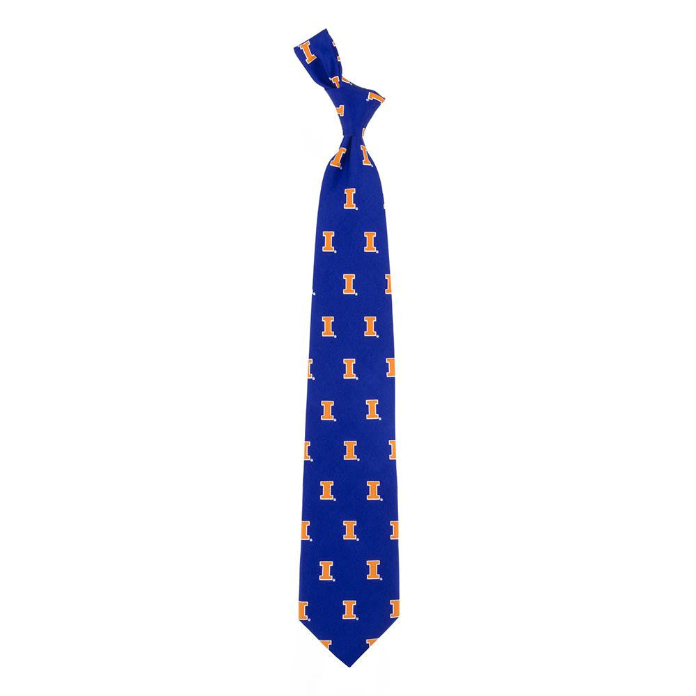 Illinois Fighting Illini NCAA Prep Mens Silk Tie