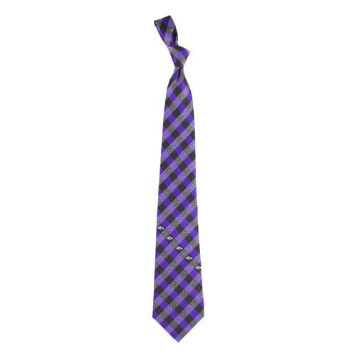 Baltimore Ravens NFL Check Poly Necktie