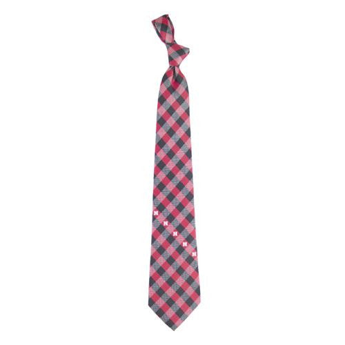 Nebraska Cornhuskers NCAA Check Poly Necktie